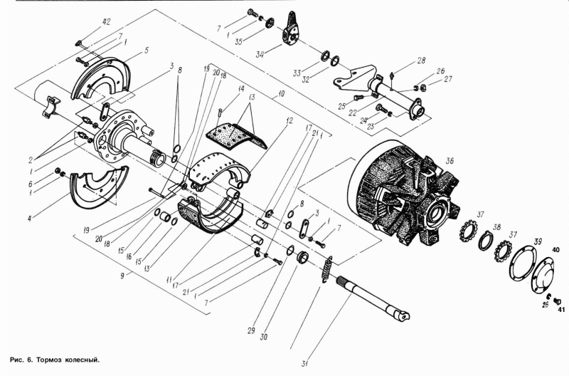 Кулак разжимной L= 505мм 9380-3502110 (лев.уз.шл.)