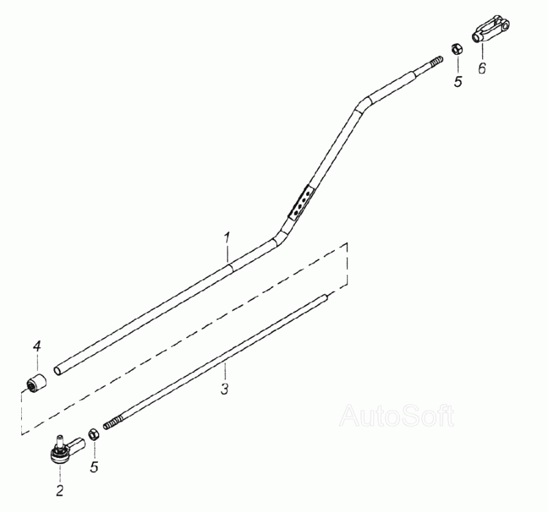 Наконечник тяги привода газа 5320-1108054