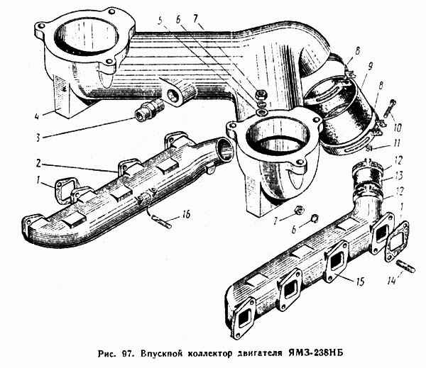 Коллектор впускн. 238НБ-1115021-Б