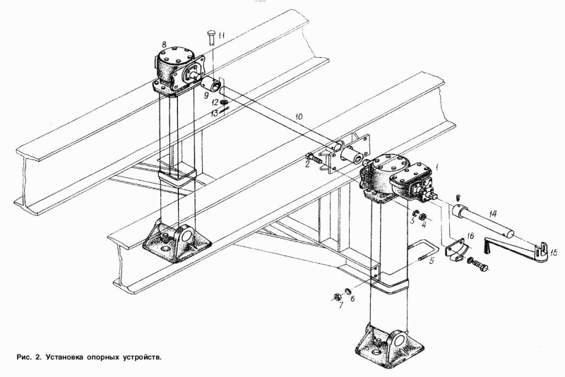 Устройство опорное п/пр.МАЗ лев. 5205-2700035-02